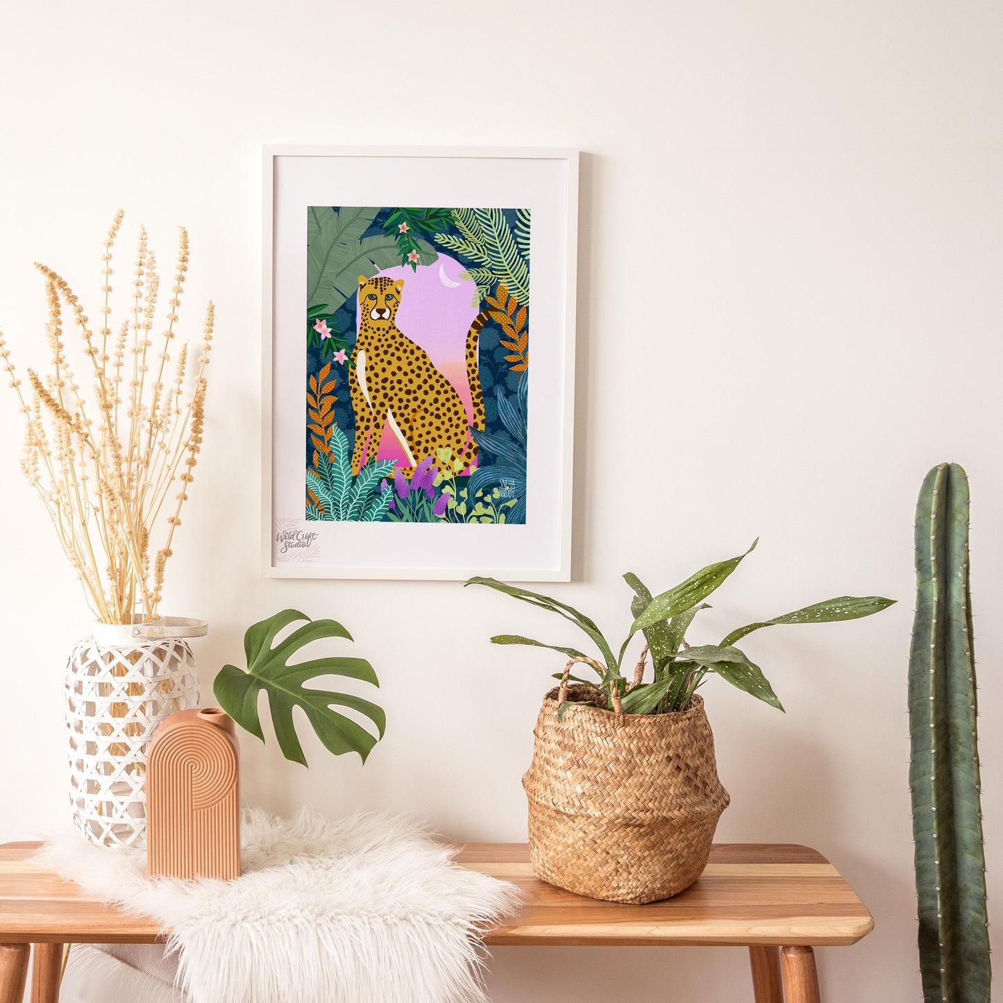 Cheetah at the Window Art Print WS