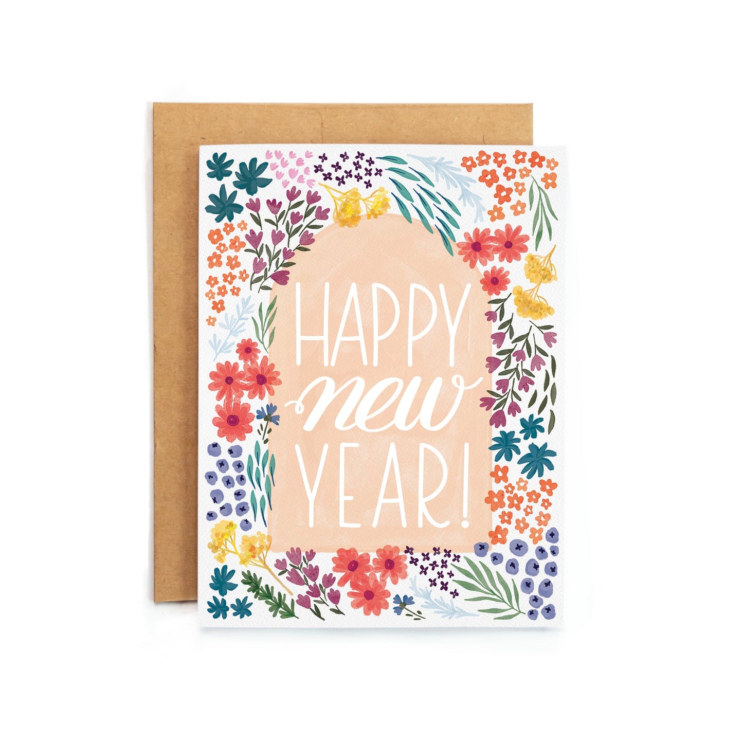 a card with the words happy new year on it