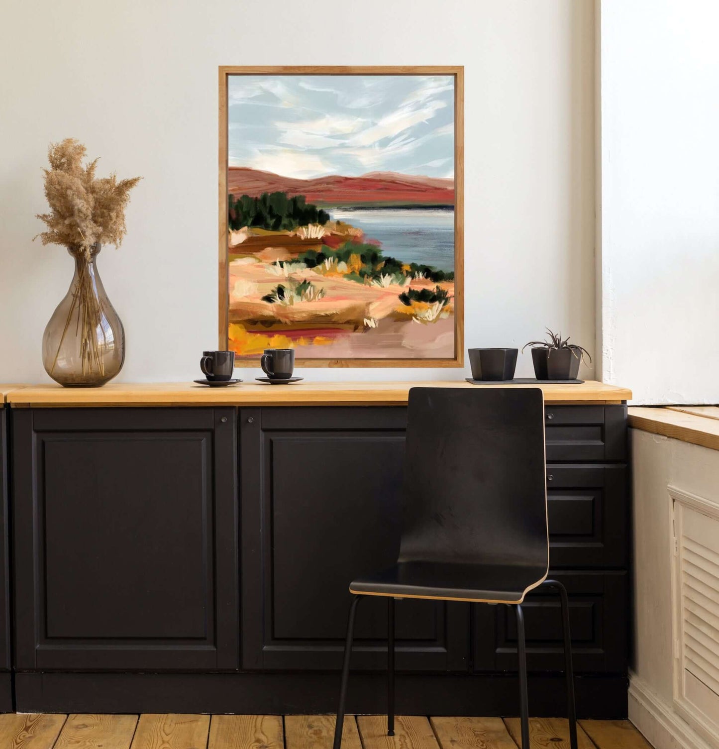 Mountain Lake Landscape Art Print WS