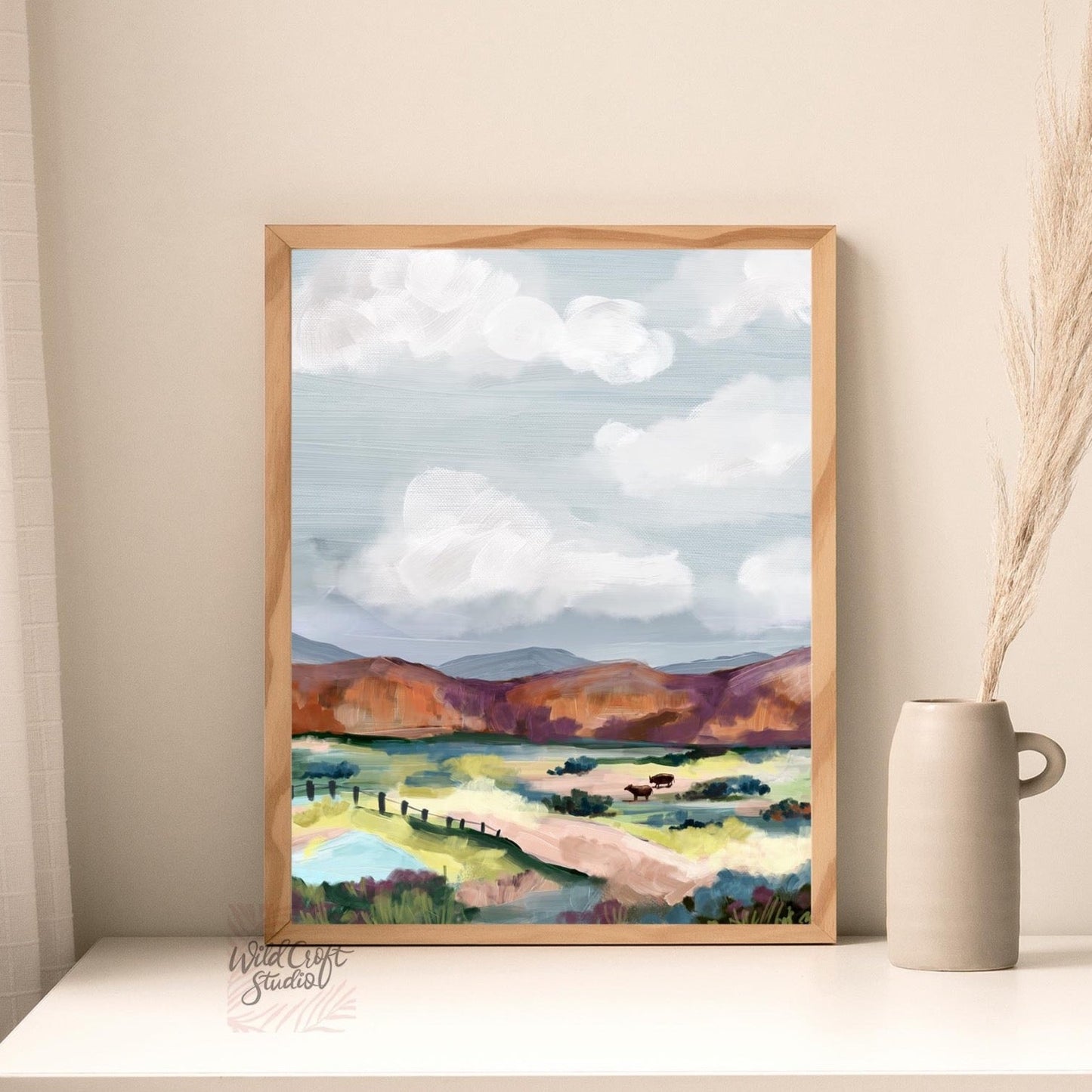 Quiet Meadows Landscape Art Print WS