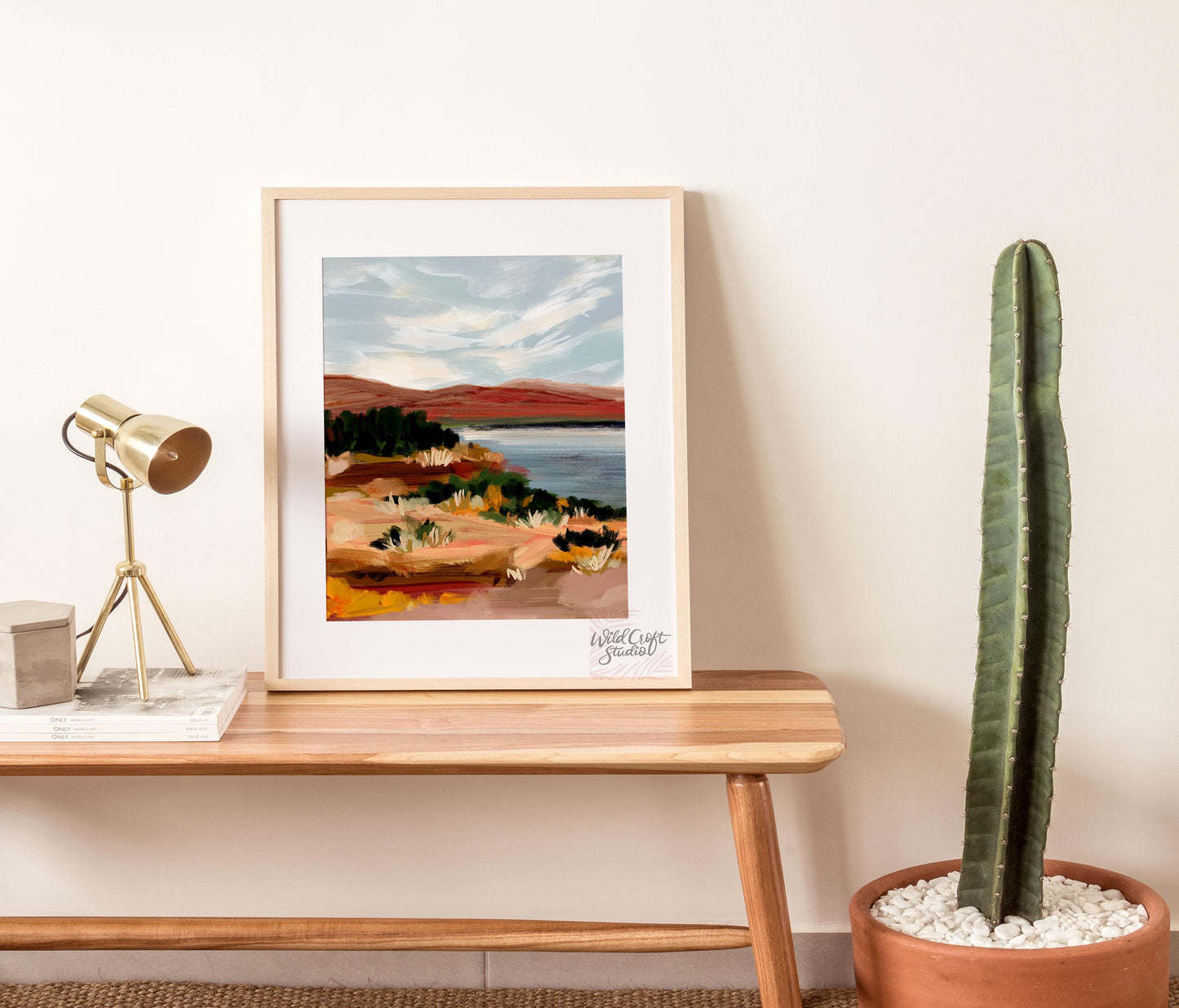 Mountain Lake Landscape Art Print WS