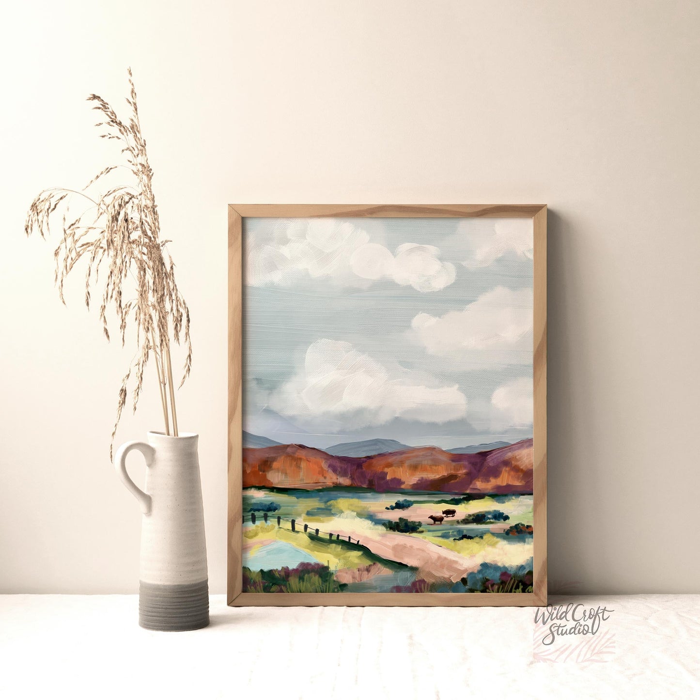 Quiet Meadows Landscape Art Print WS