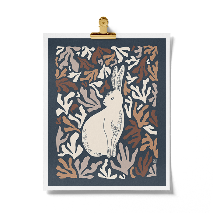 Darling Bunny (Muted) Art Print WS