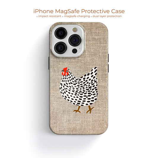 a phone case with a chicken on it