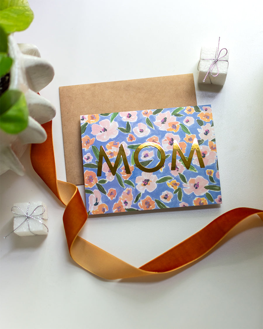 MOM Floral Greeting Card WS