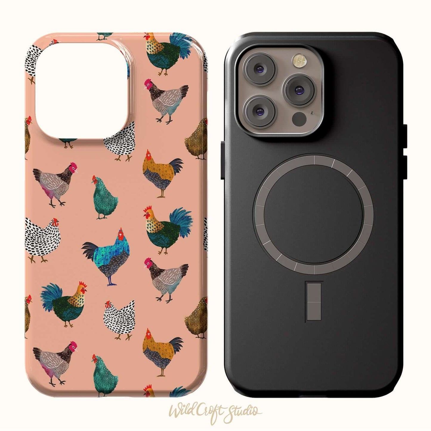 Cute Chicken peach MAGSAFE Rugged Case