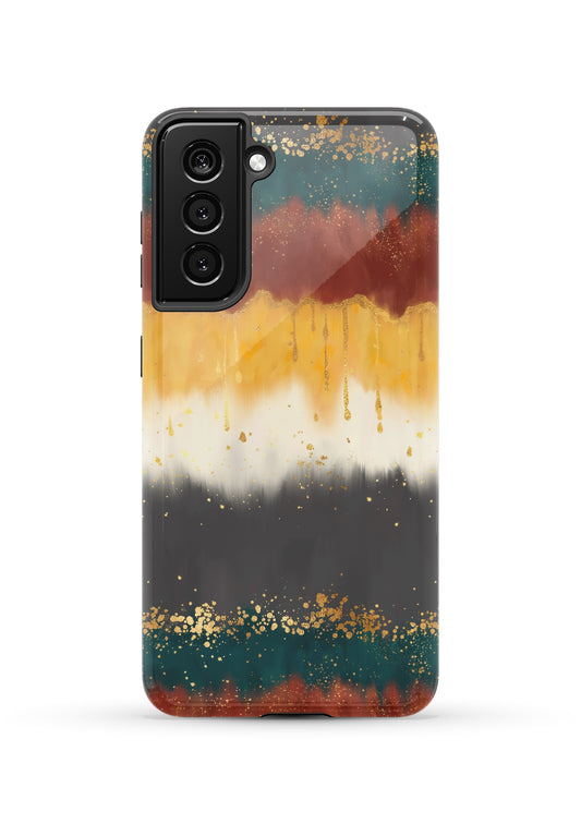 a phone case with a painting on it