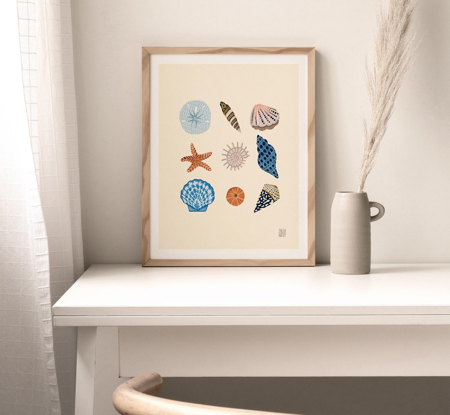 Summer Seashells Art Print WS