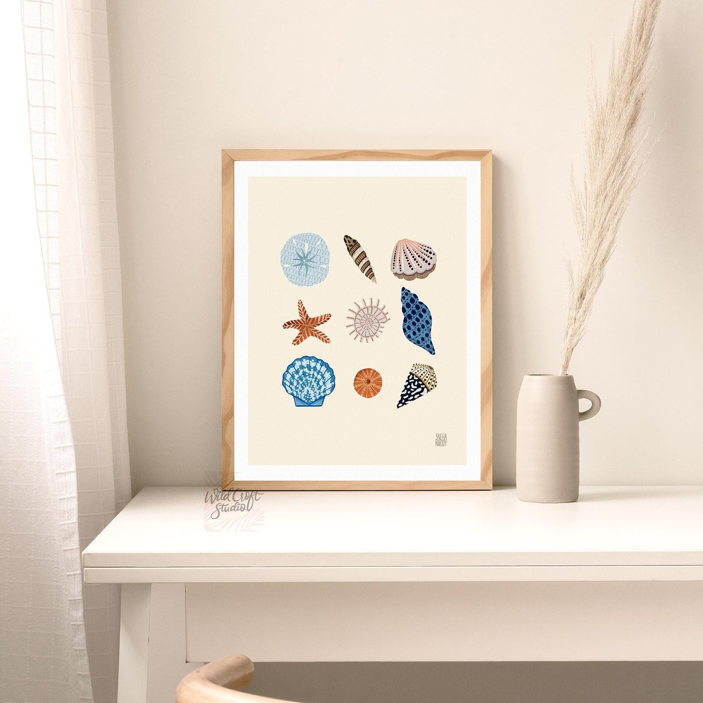 Summer Seashells Art Print WS