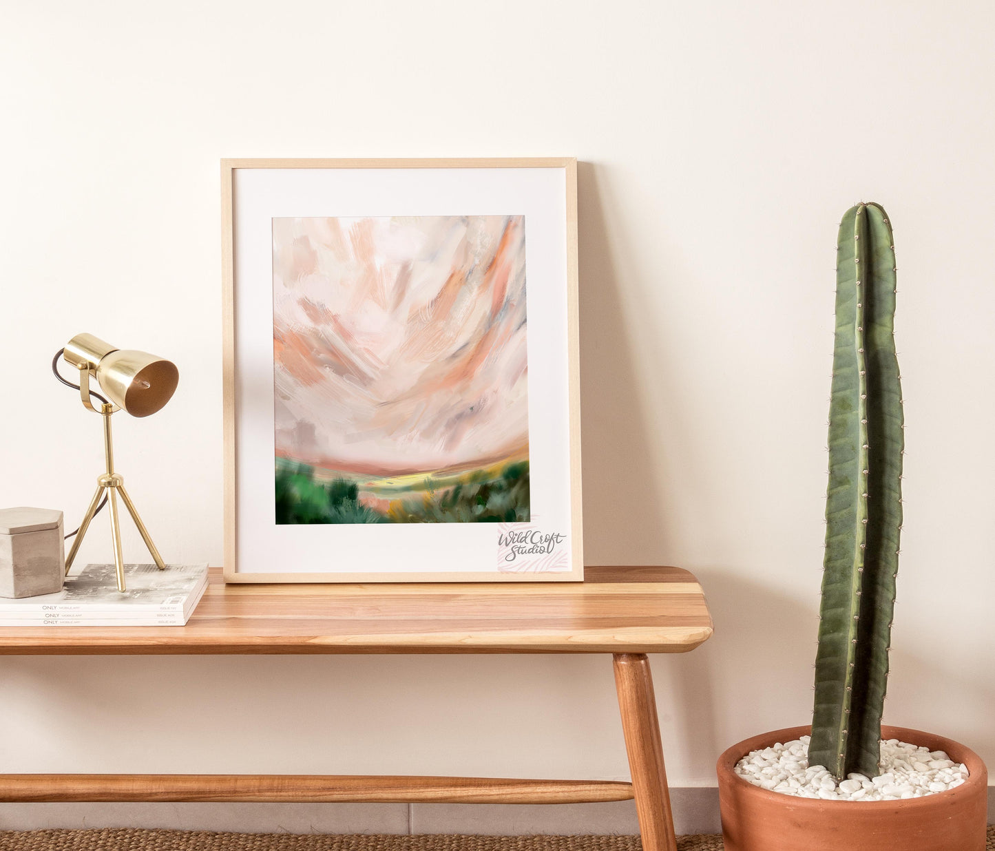 Serene Skies Landscape Art Print