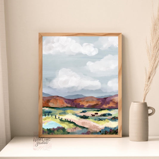 Quiet Meadows Landscape Art Print