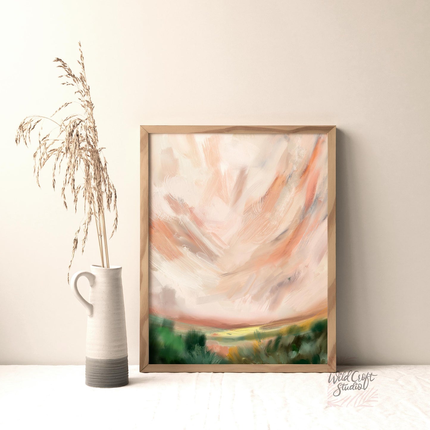 Serene Skies Landscape Art Print