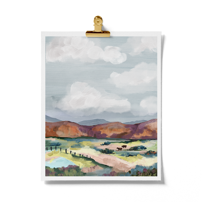 Quiet Meadows Landscape Art Print