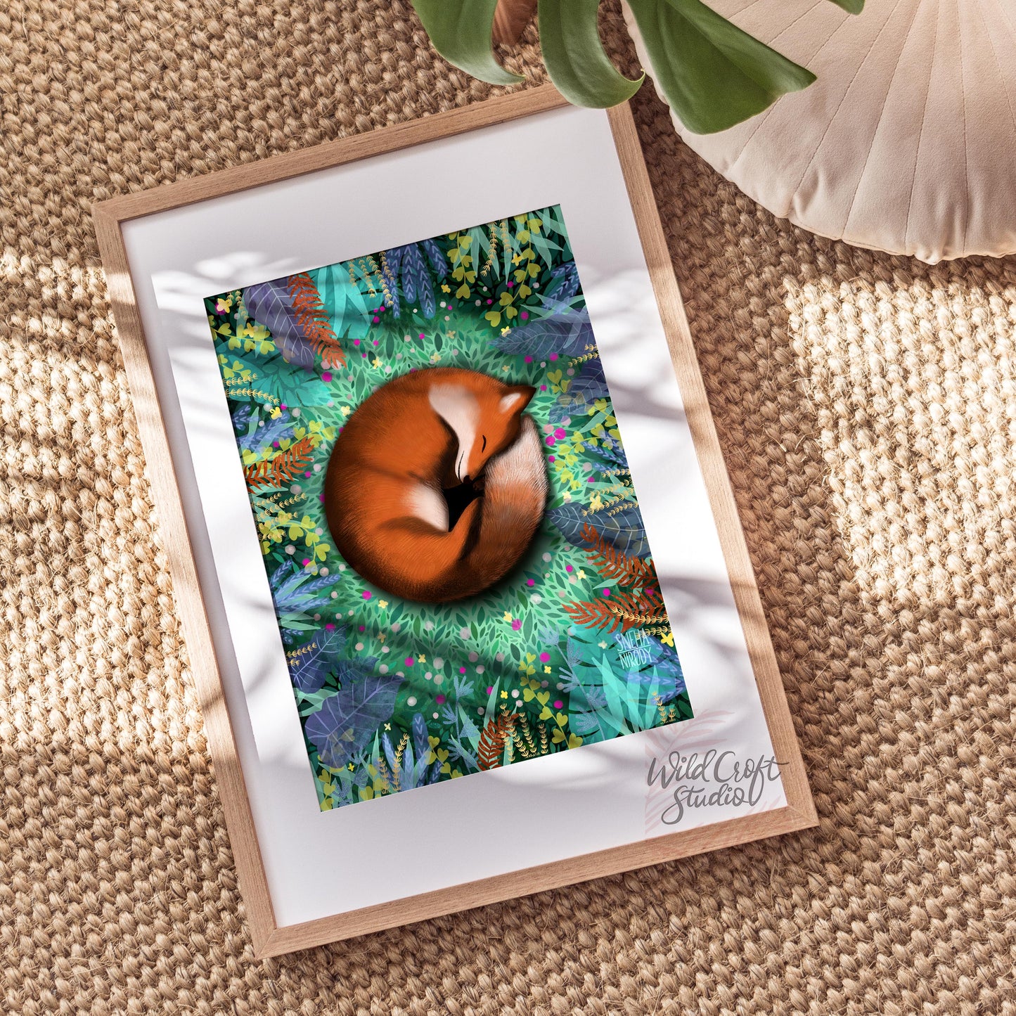 Sleeping Fox Animal Art Print