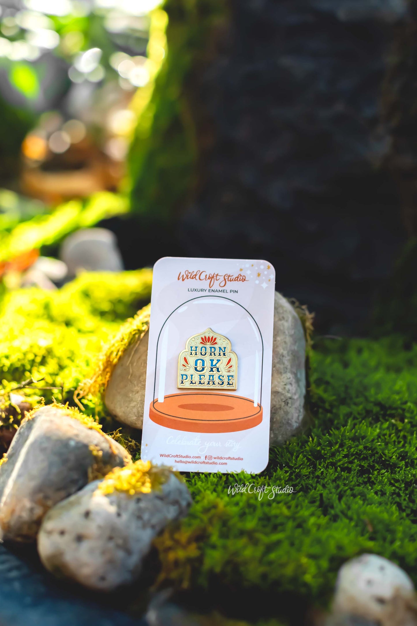 Horn OK Please Hard Enamel Pin
