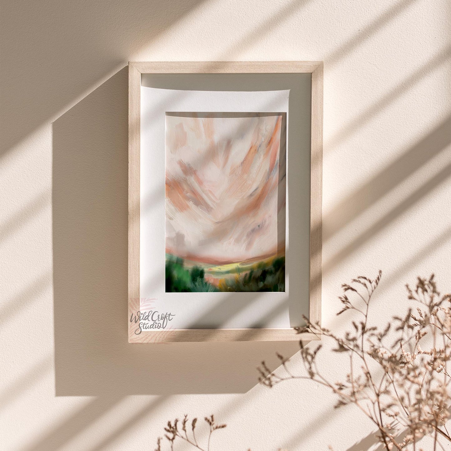 Serene Skies Landscape Art Print
