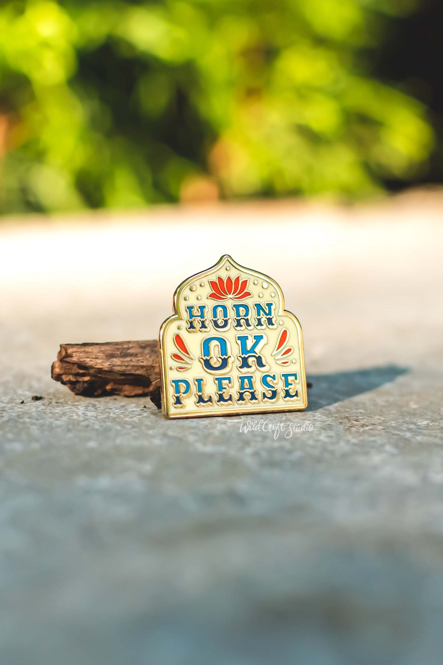 Horn OK Please Hard Enamel Pin