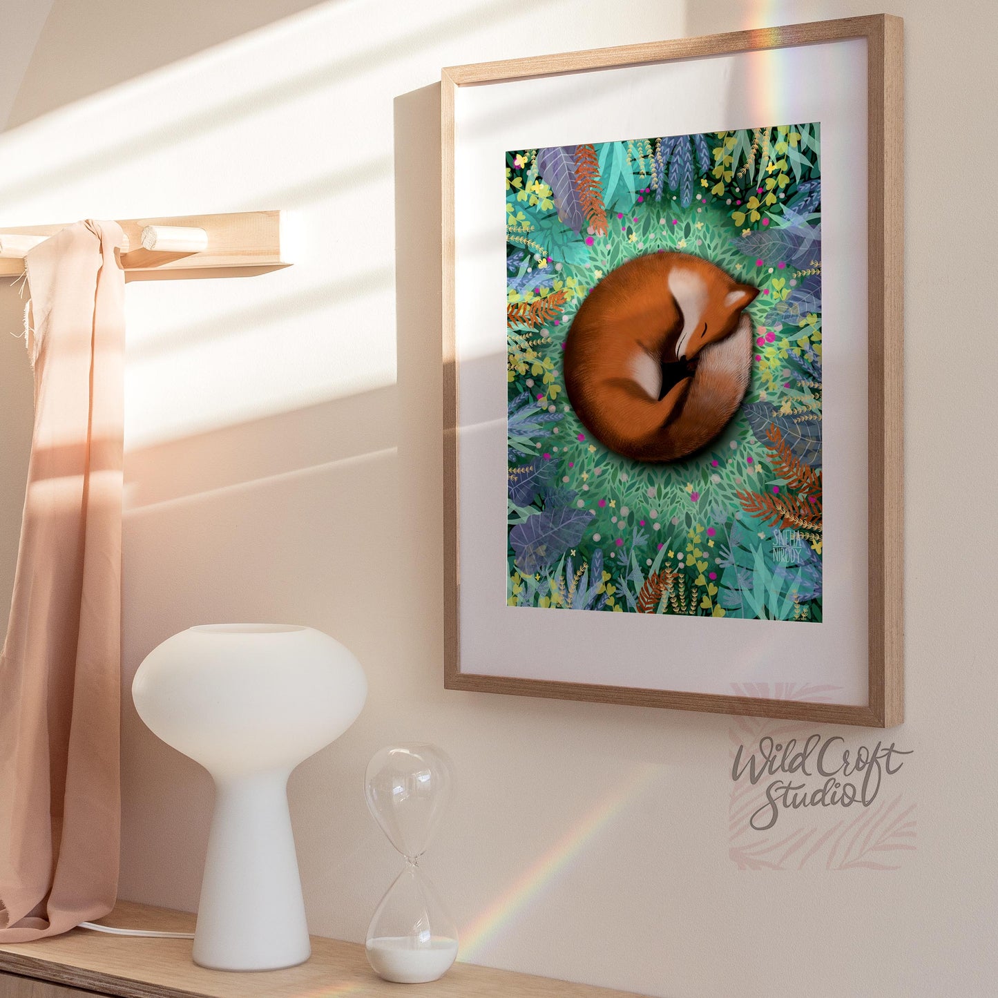 Sleeping Fox Animal Art Print