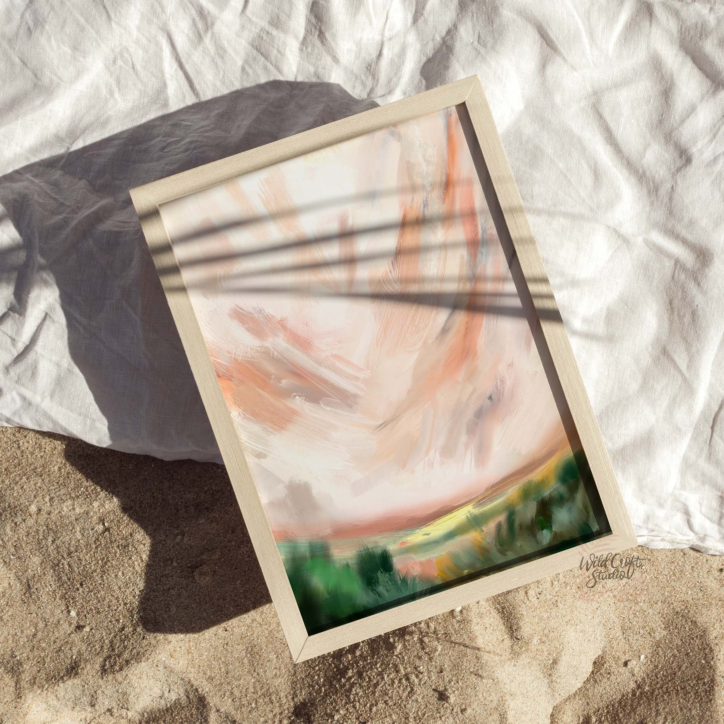 Serene Skies Landscape Art Print