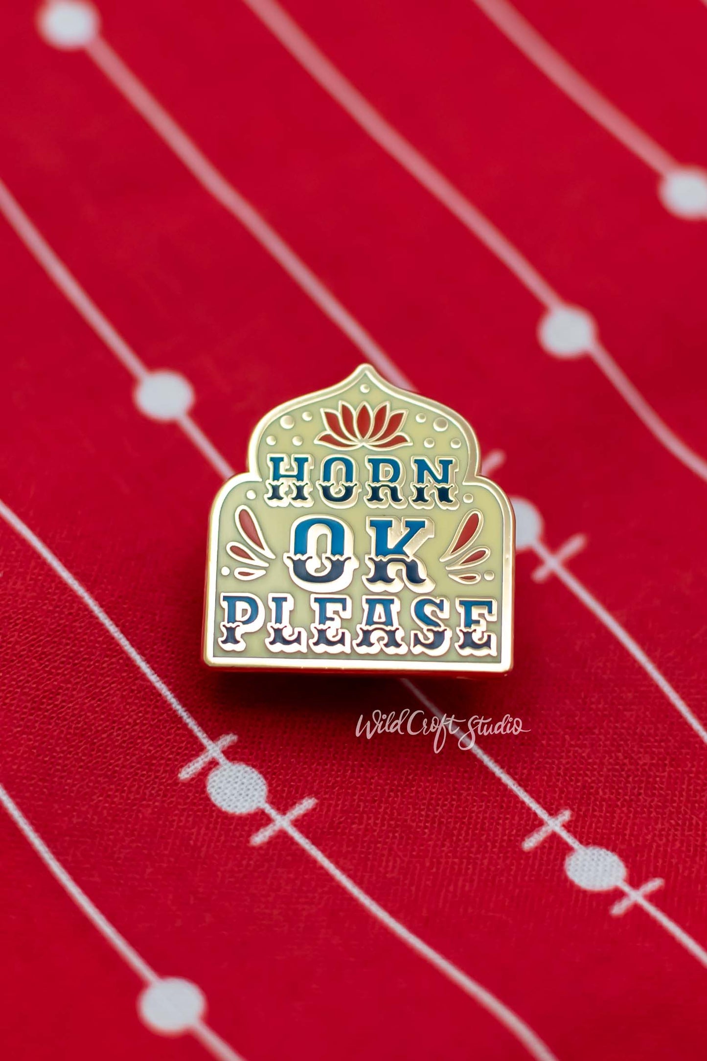 Horn OK Please Hard Enamel Pin