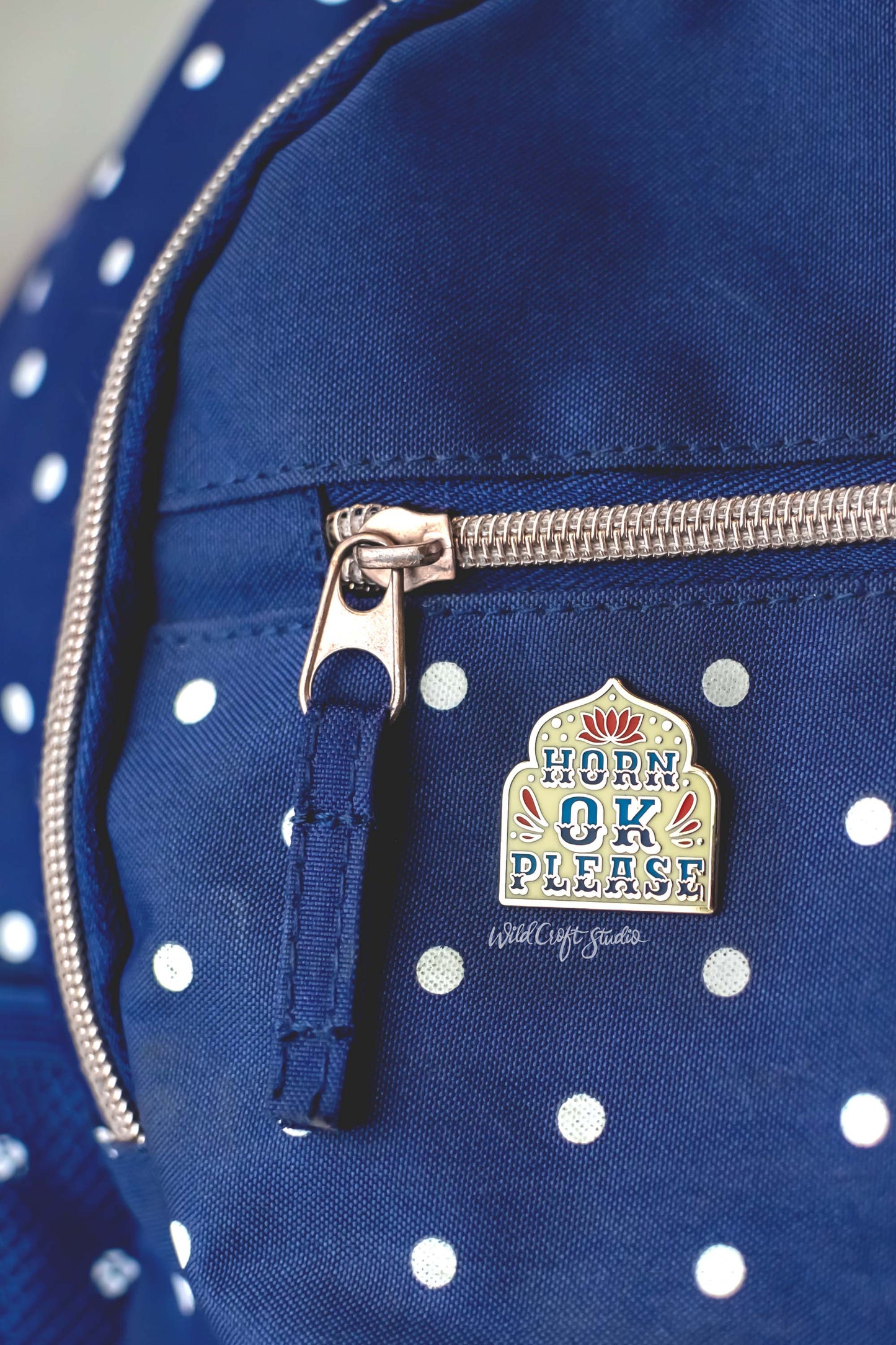 Horn OK Please Hard Enamel Pin