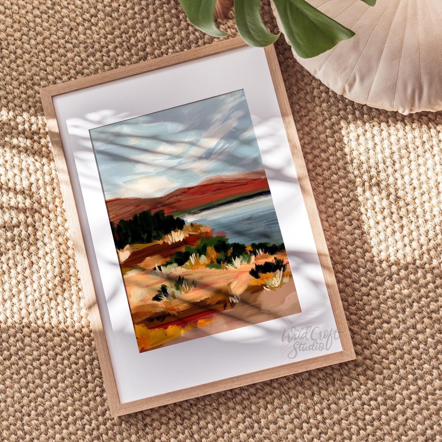 Mountain Lake Landscape Art Print