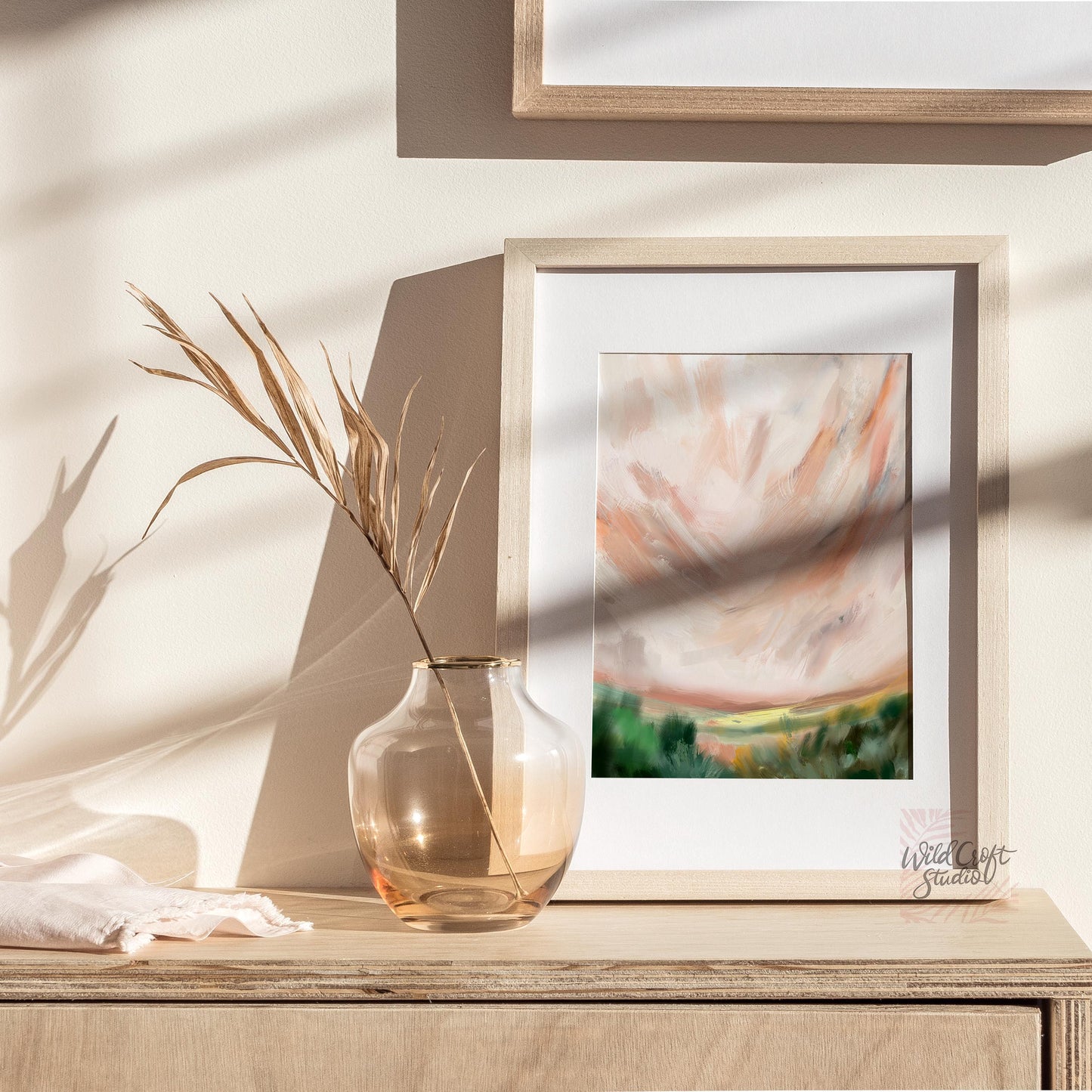 Serene Skies Landscape Art Print