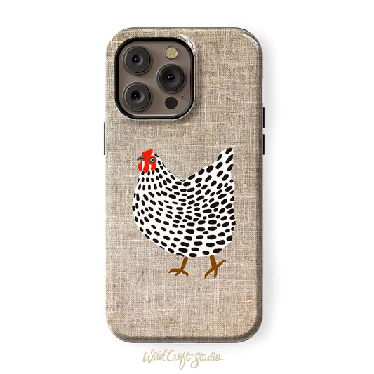 Farmhouse Hen Tough Case for iPhone