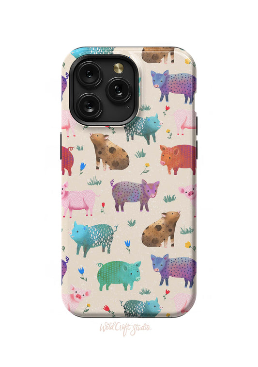 a phone case with animals on it