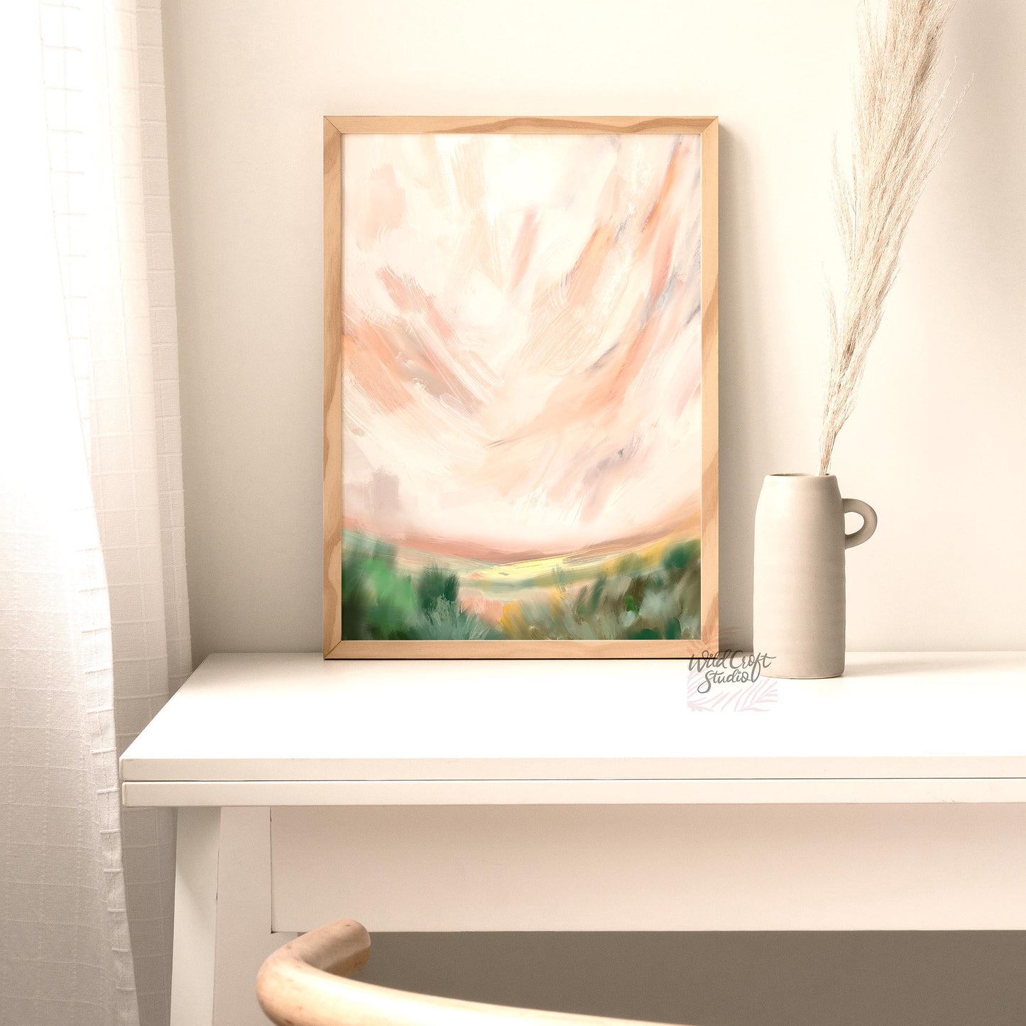 Serene Skies Landscape Art Print