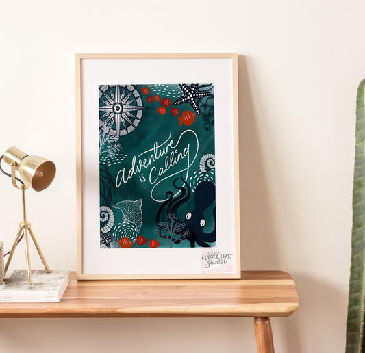 Adventure Is Calling Art Print