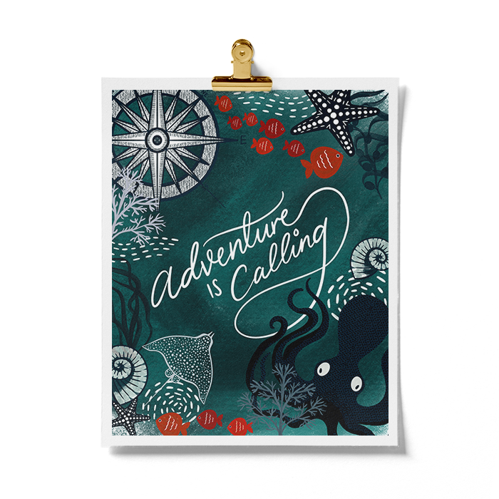 Adventure Is Calling Art Print