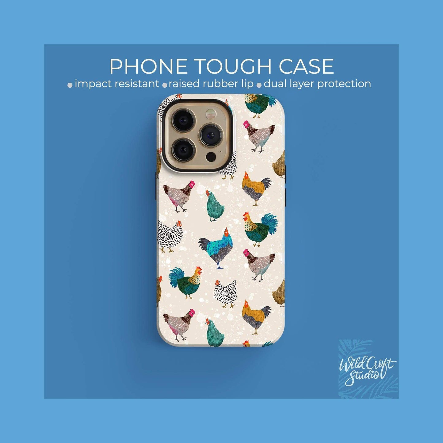 Chicken Cream Tough Case for iPhone