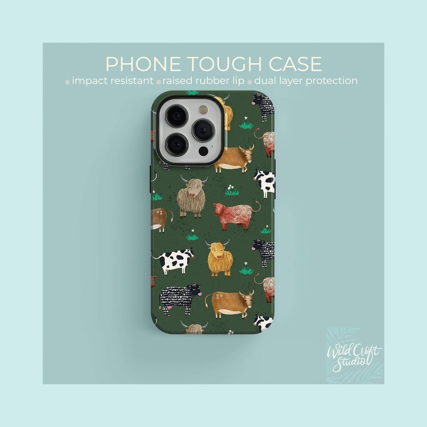 Green Cow Tough Case for iPhone