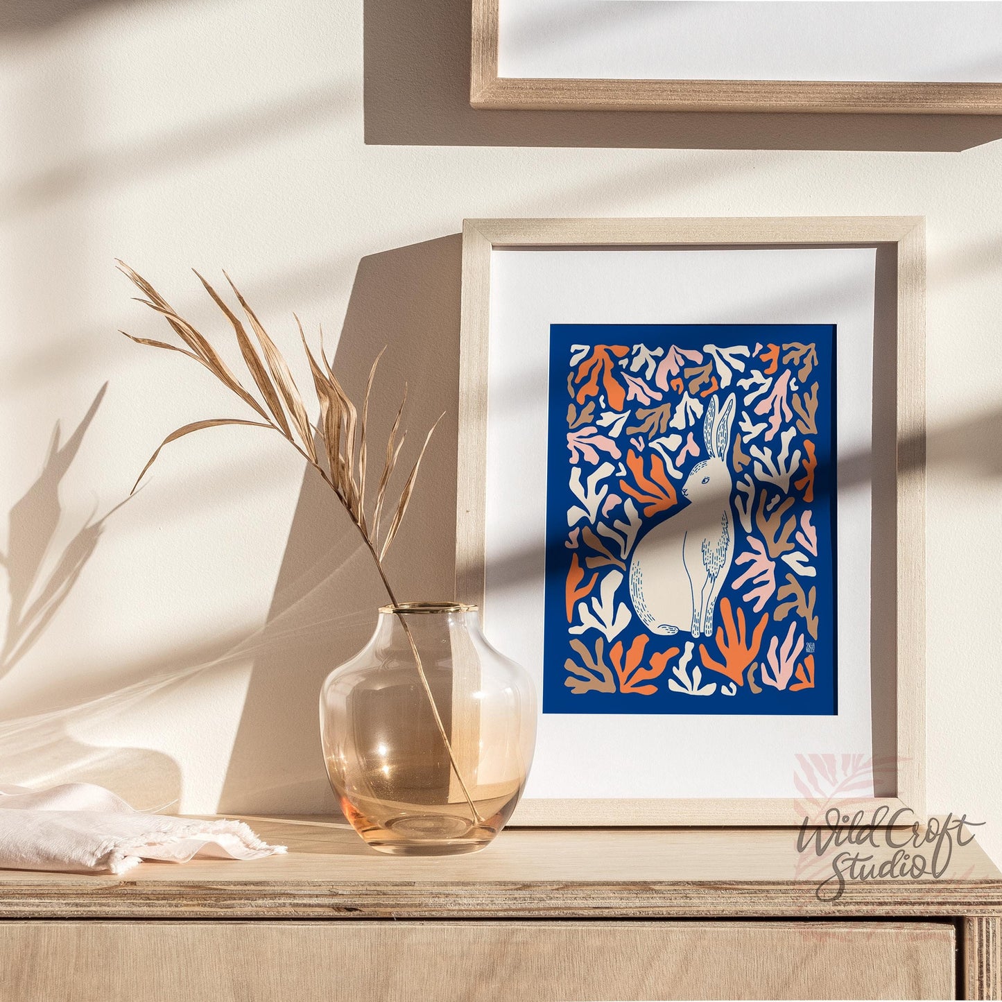 Sweet Bunny Modern Bright Palette Art Print