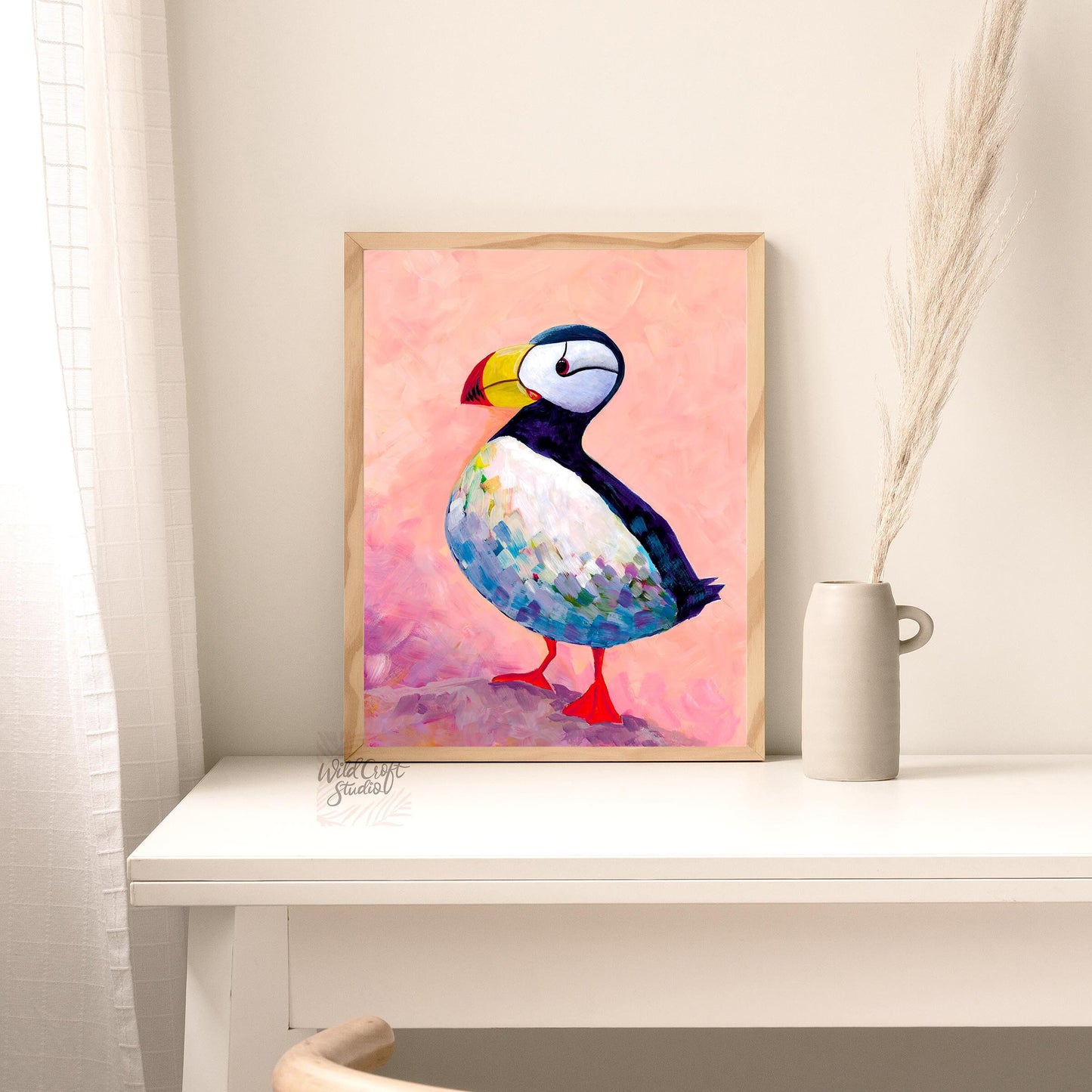 Puffin Bird Art Print