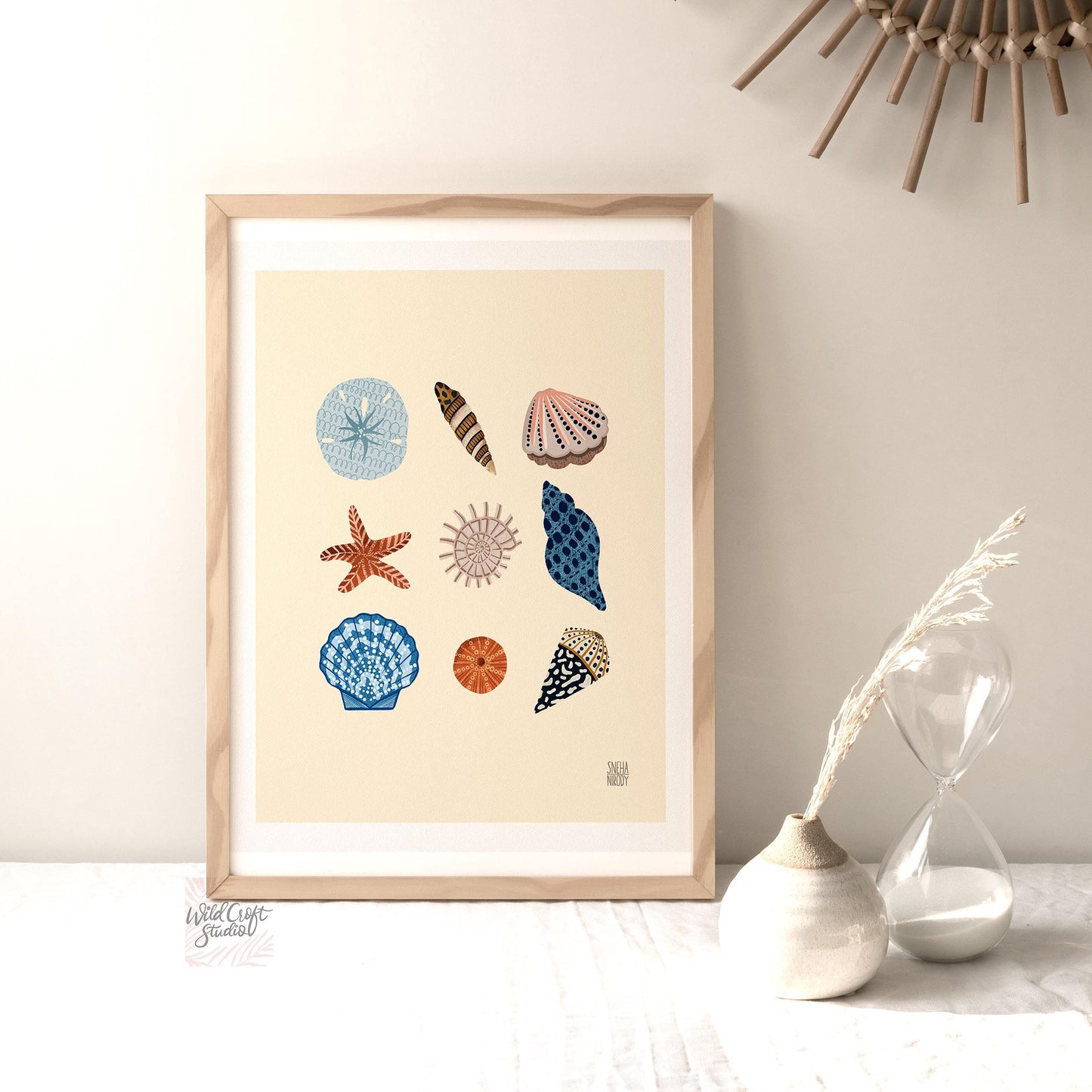Summer Seashells Art Print