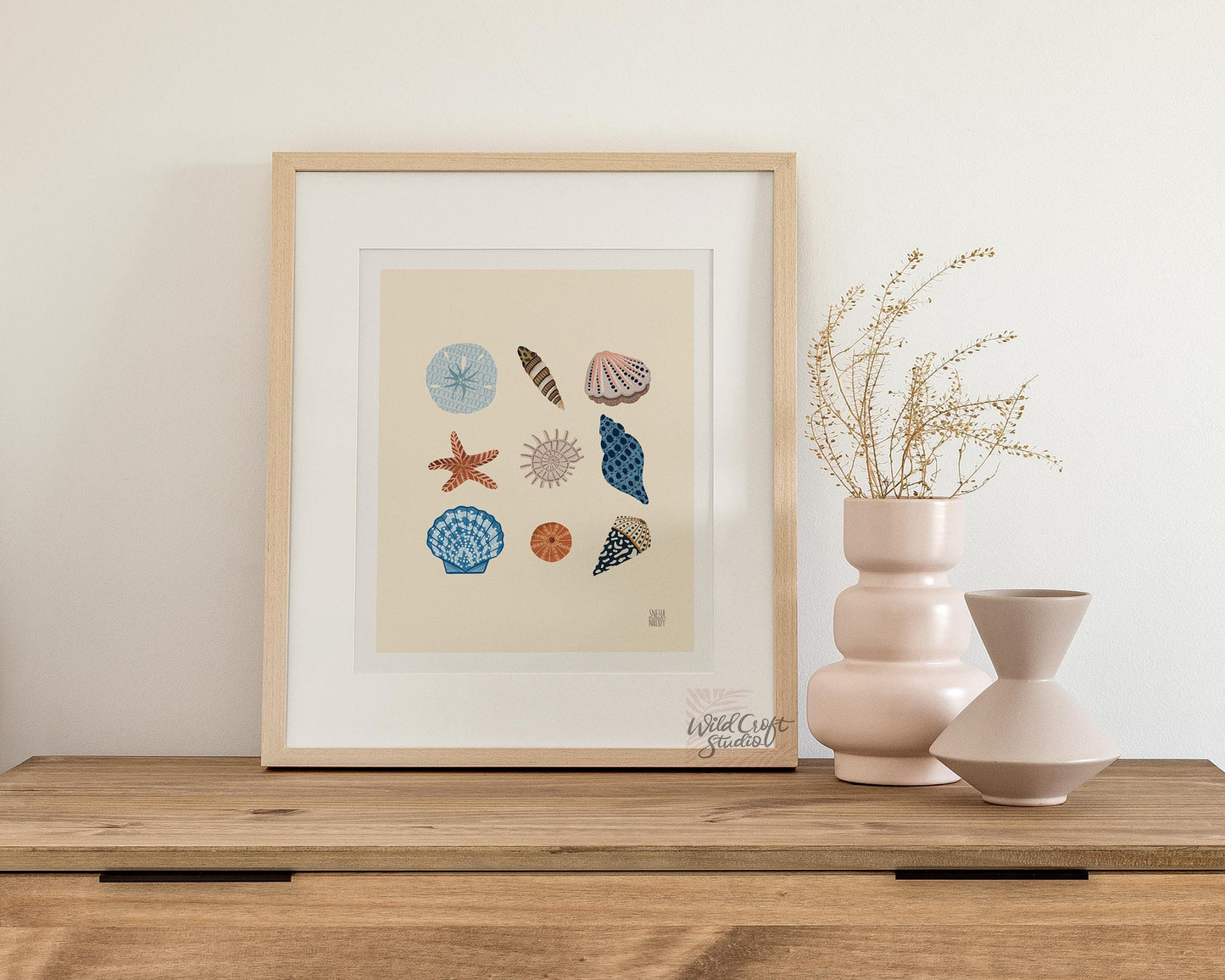 Summer Seashells Art Print
