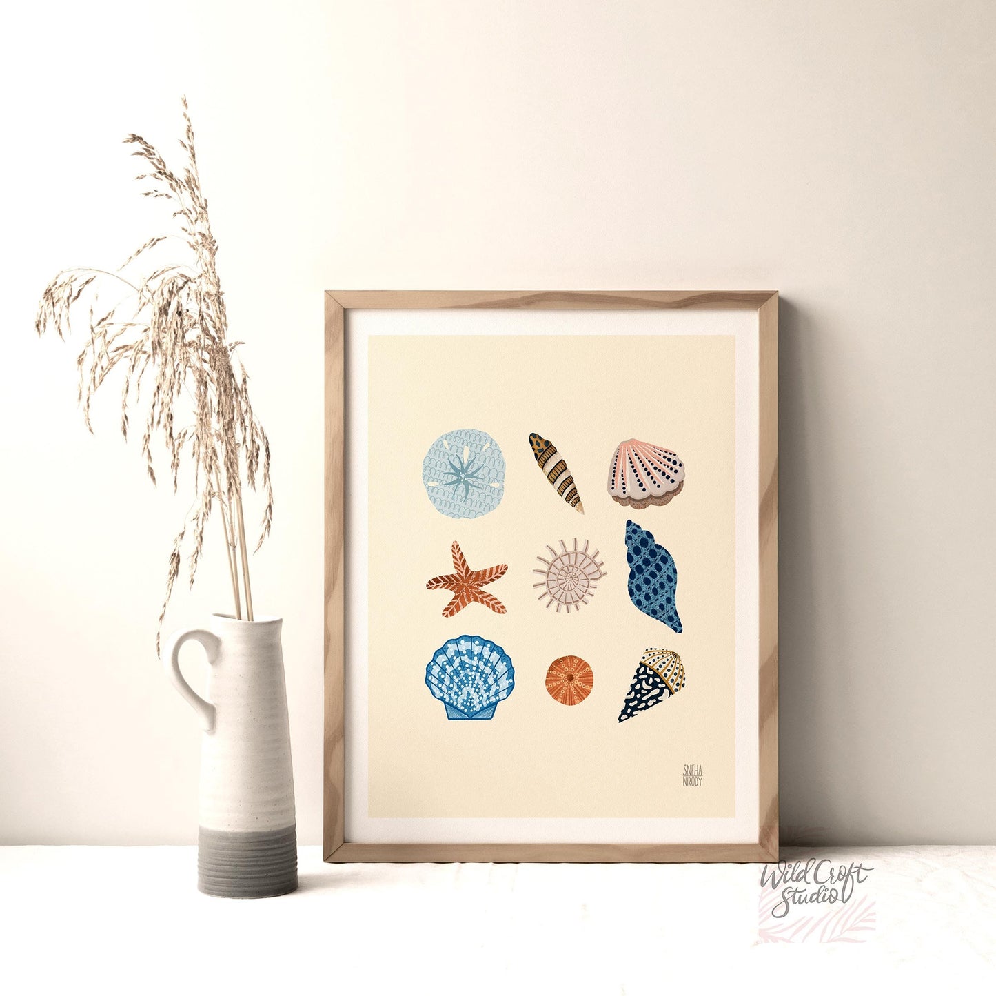 Summer Seashells Art Print