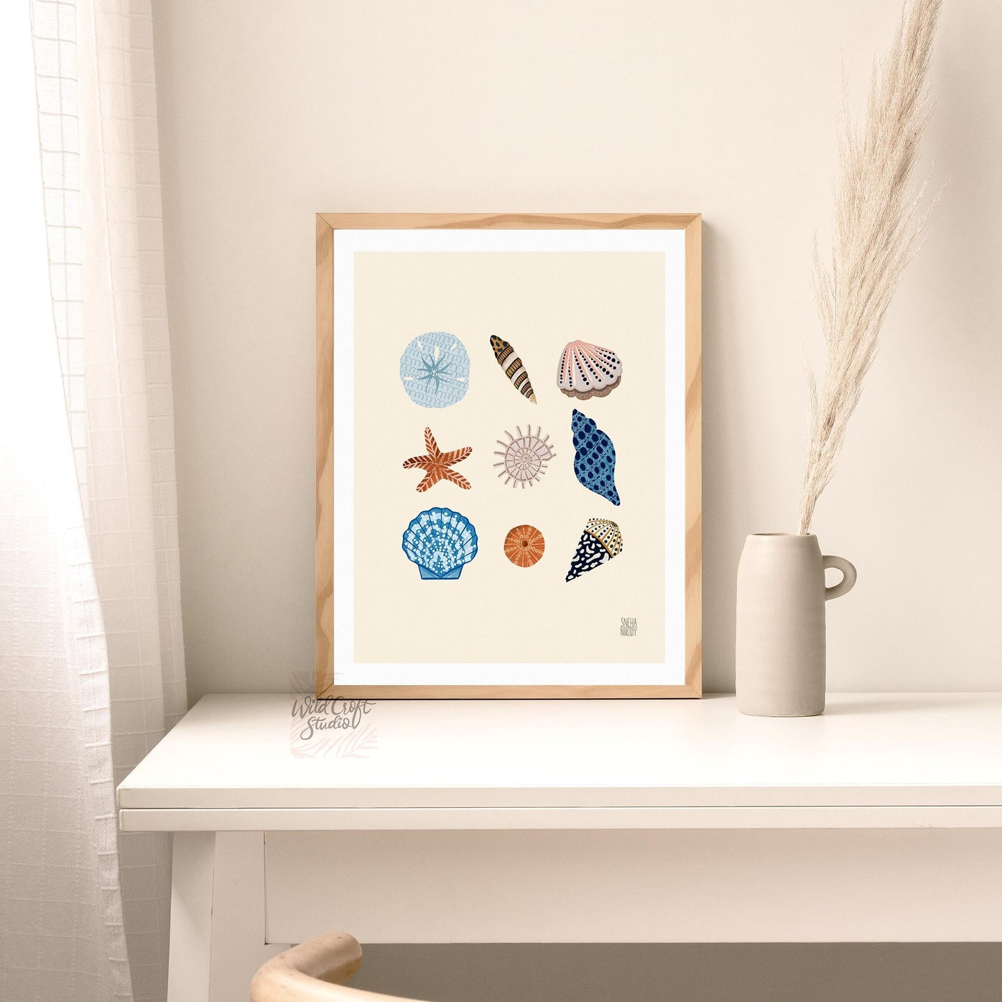 Summer Seashells Art Print