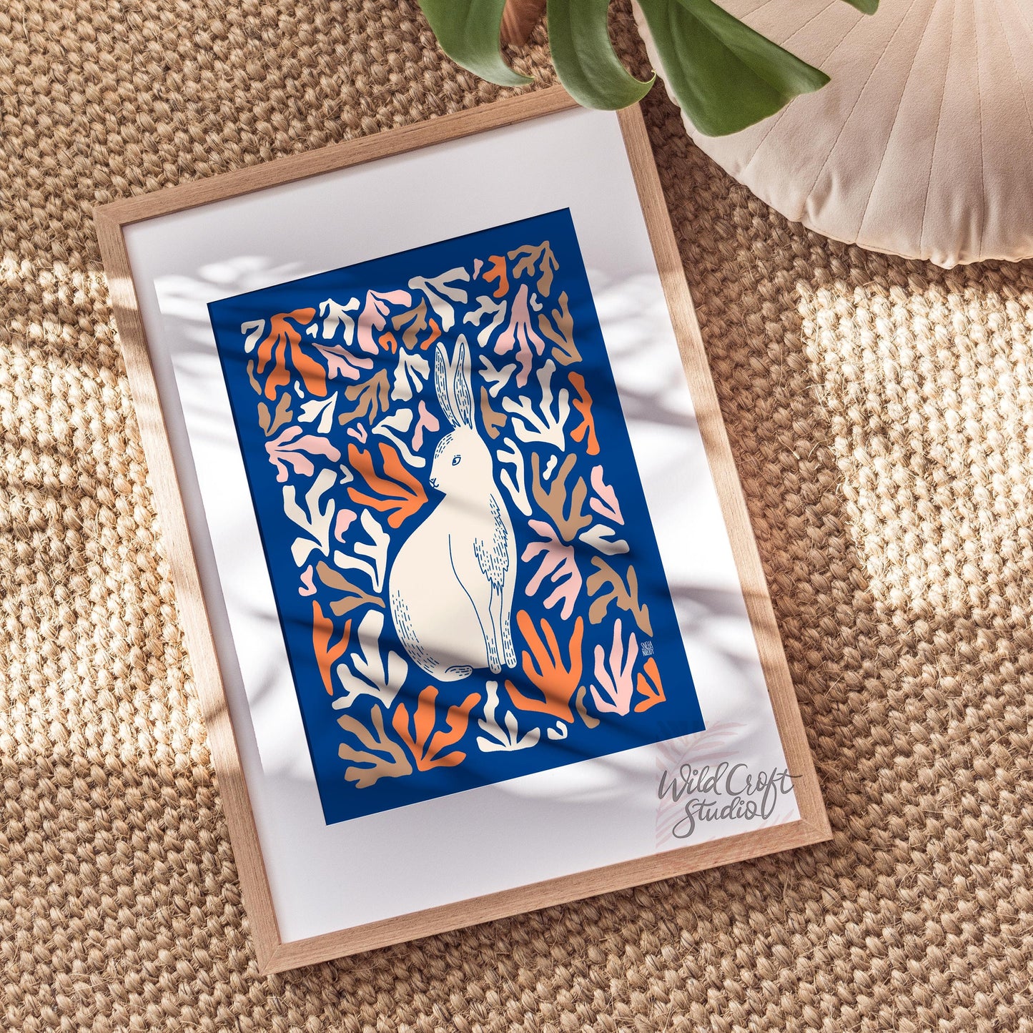 Sweet Bunny Modern Bright Palette Art Print