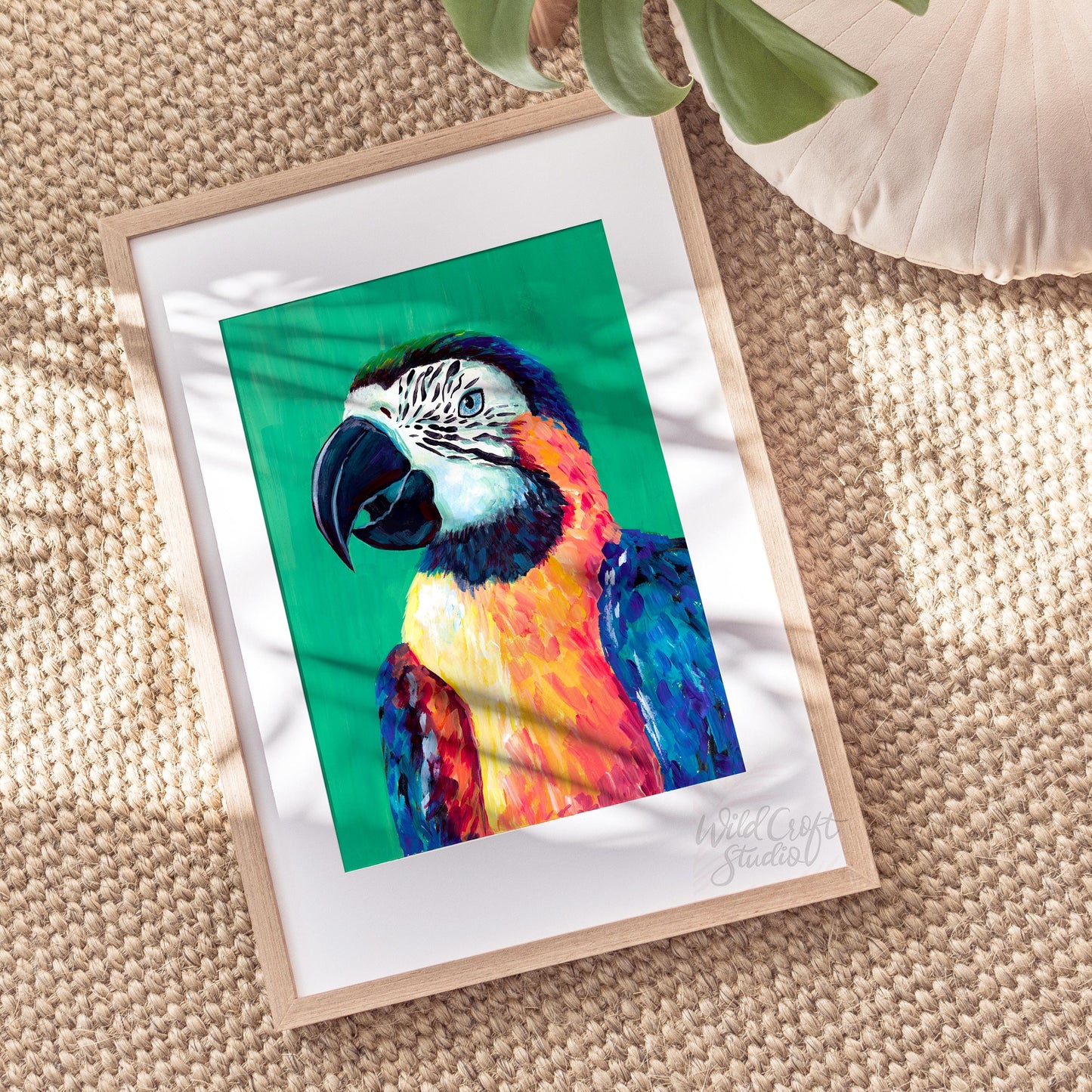 Parrot Art Print, Bird illustration