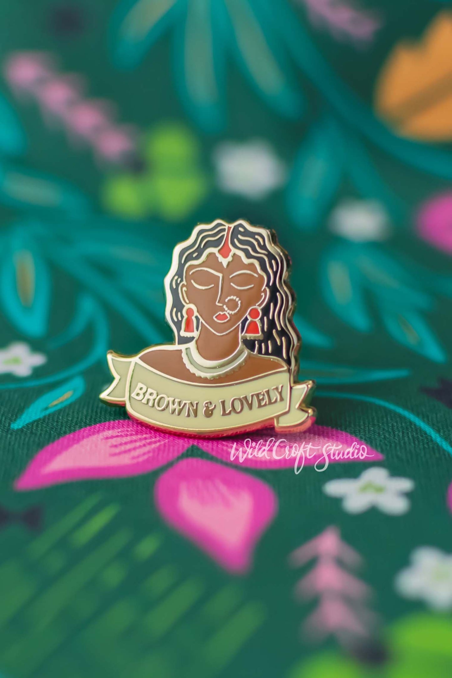 Brown And Lovely Hard Enamel Pin