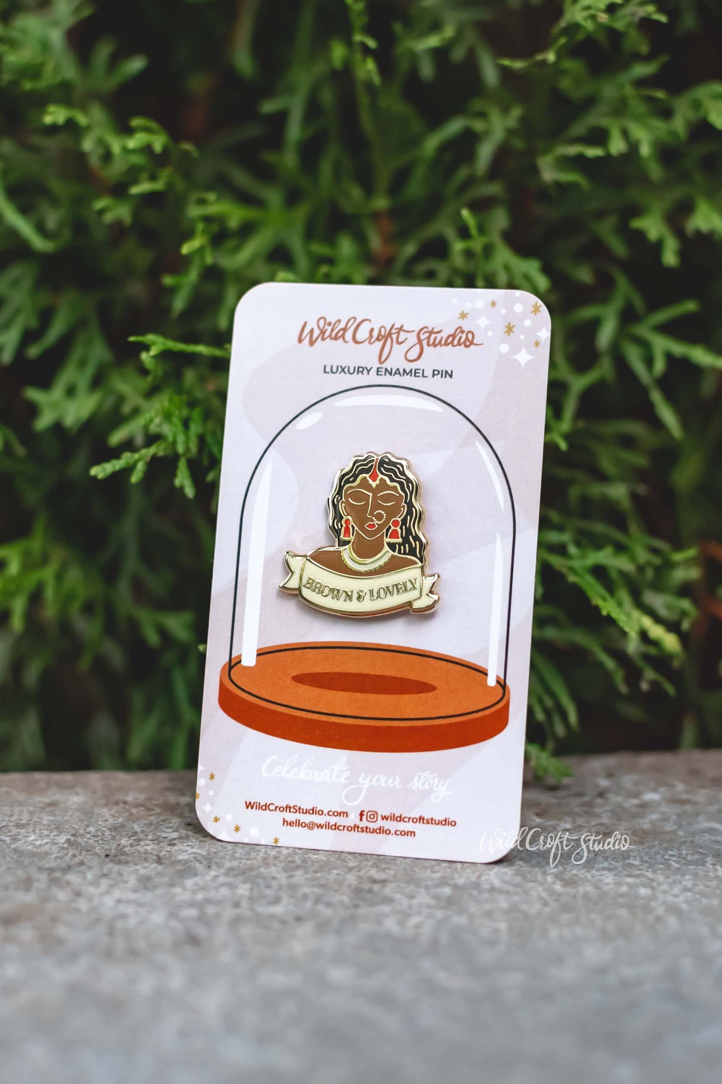 Brown And Lovely Hard Enamel Pin