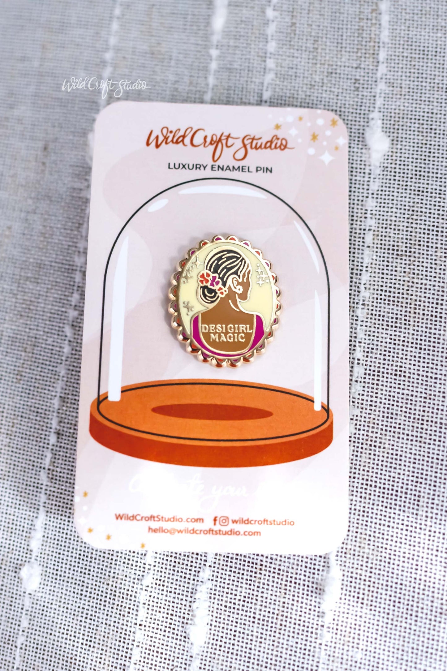 Desi Girl Magic Hard Enamel Pin