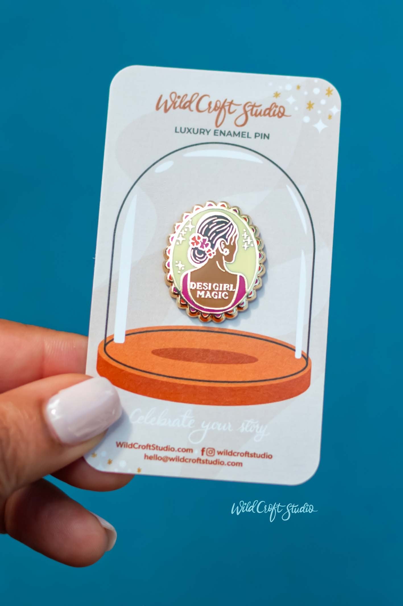 Desi Girl Magic Hard Enamel Pin