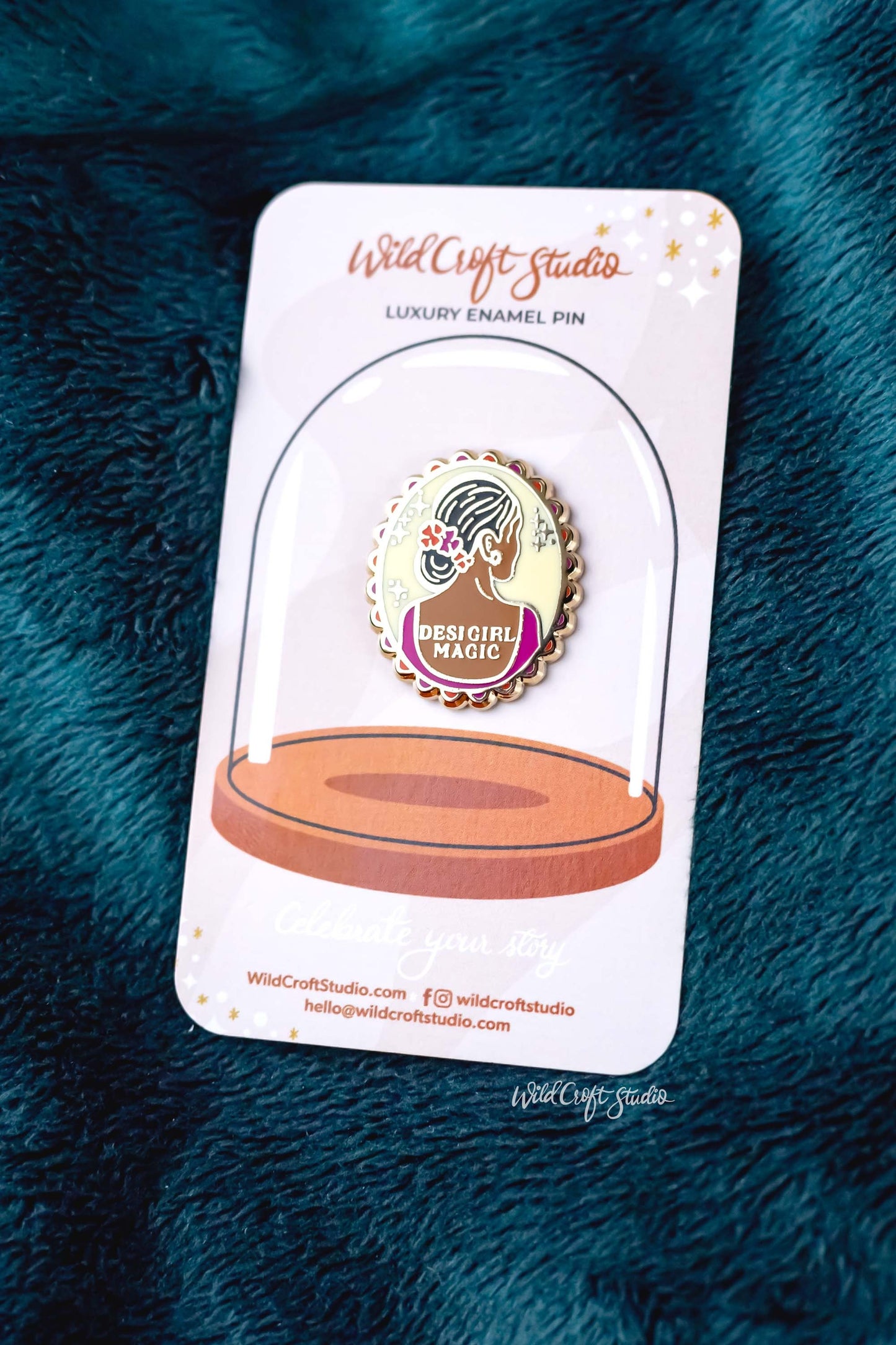 Desi Girl Magic Hard Enamel Pin