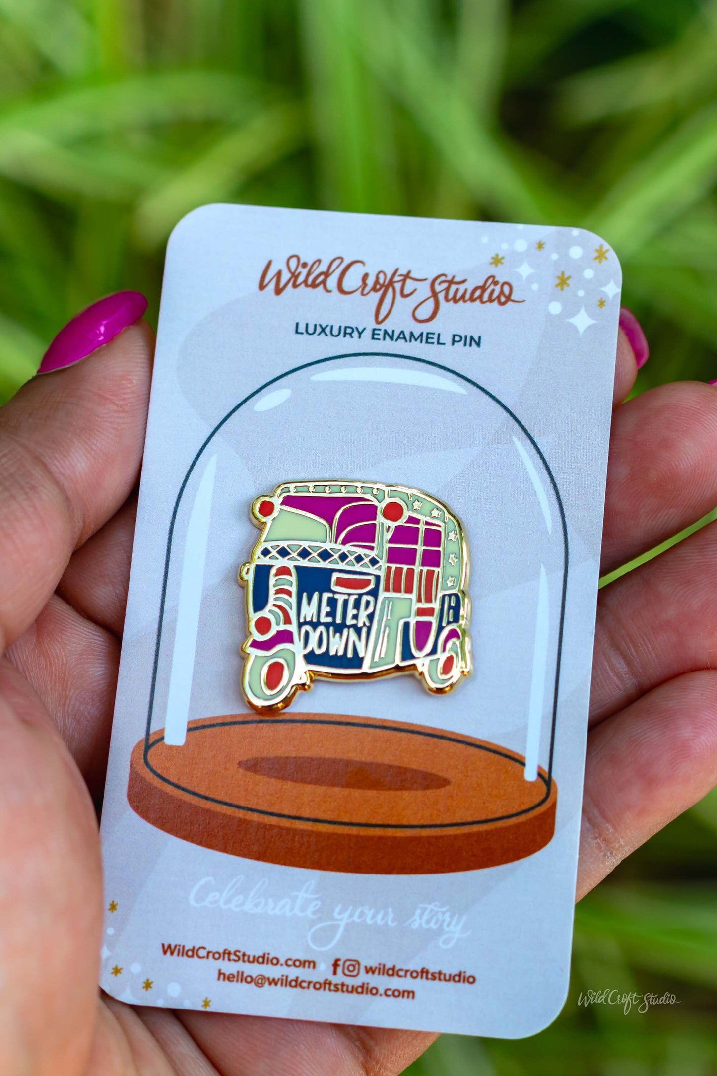 Auto Rickshaw Hard Enamel Pin