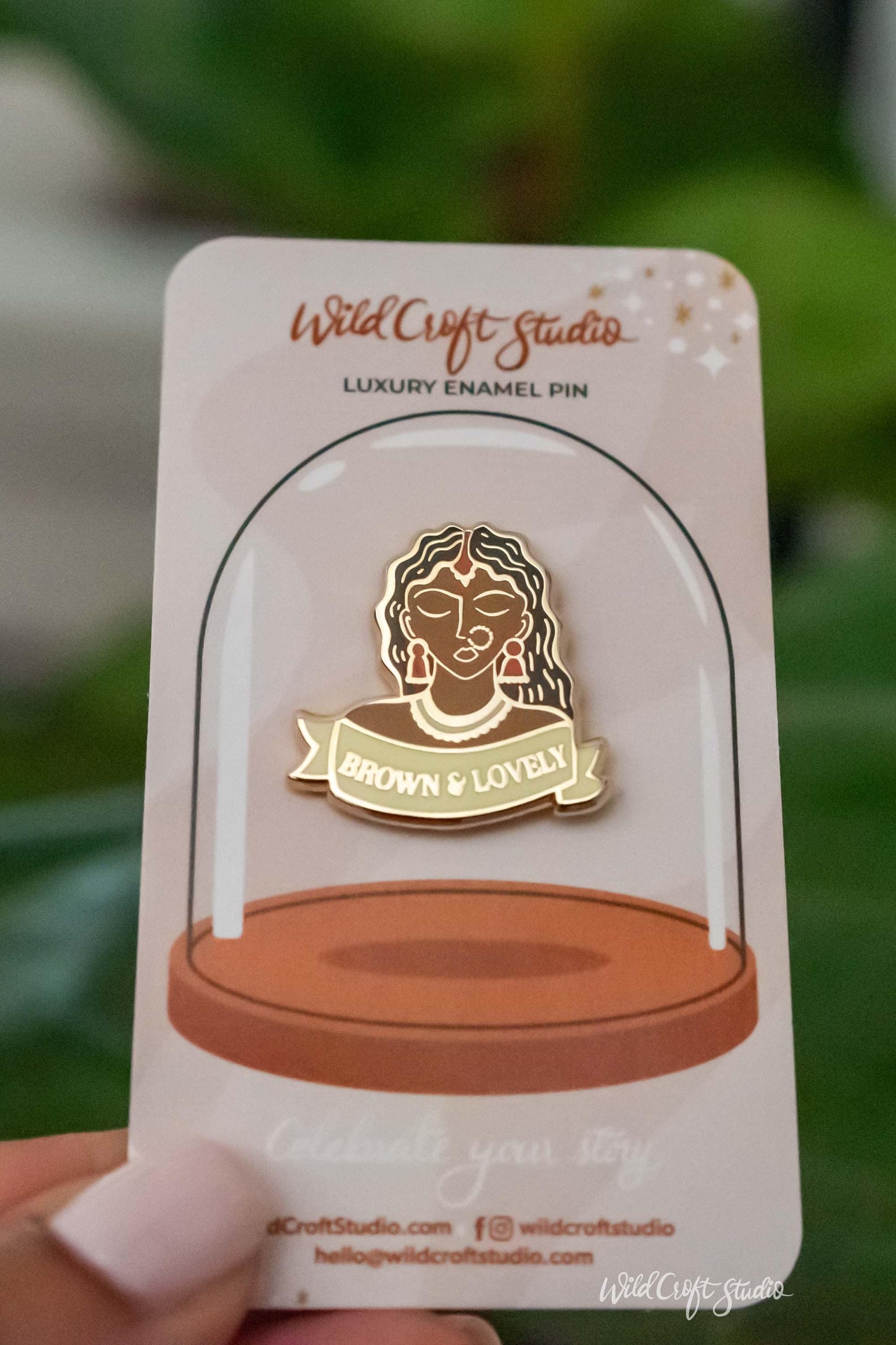Brown And Lovely Hard Enamel Pin