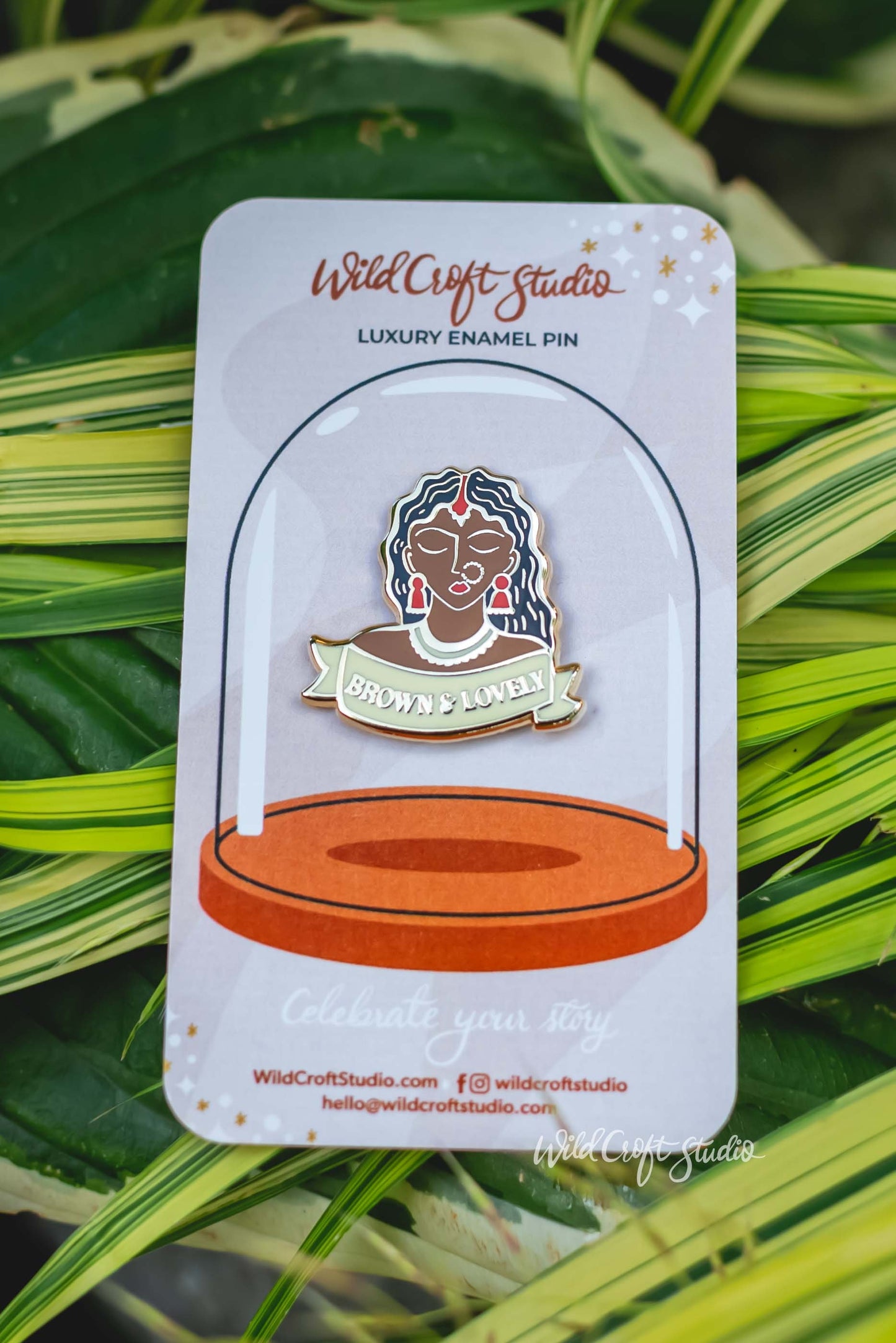 Brown And Lovely Hard Enamel Pin